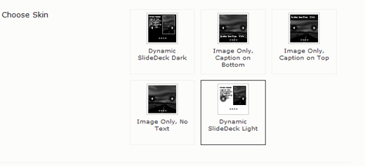 Choose Skin in Smart SlideDecks