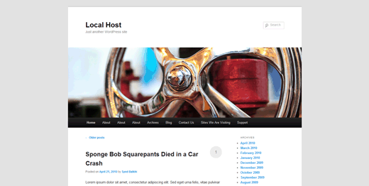 WordPress 3.2 Twenty Eleven Theme