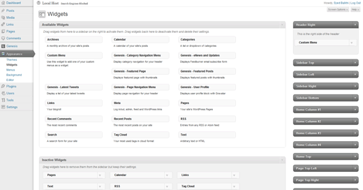 WordPress 3.2 Widgets