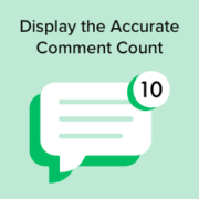 How to display the most accurate comment count in WordPress