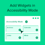 How to Add WordPress Widgets in Accessibility Mode