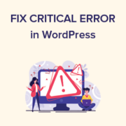 How to Fix The Critical Error in WordPress (Step by Step)