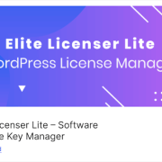 The free Elite Licenser WordPress licensing management plugin