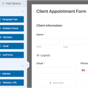 Editing a WPForms appointment form