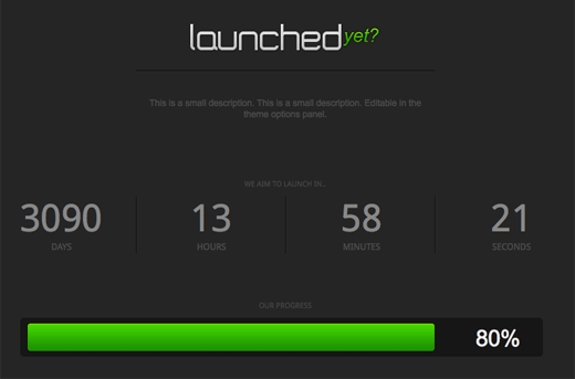 LaunchedYet Theme