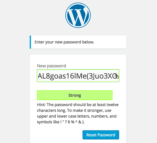 New user interface favors stronger passwords in WordPress