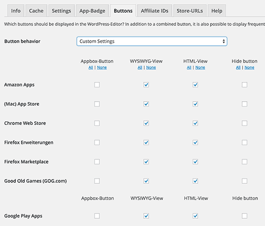 Select which stores you want to add