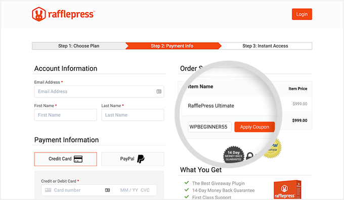 RafflePress coupon code