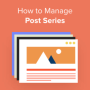 How To Efficiently Manage Post Series in WordPress