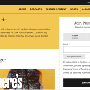 PushKin's membership site