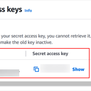 Retrieving Amazon S3 access keys