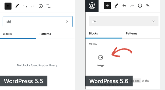 Keyword variations make it easier to find common blocks