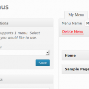 Adding navigational menus in WordPress