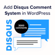 How to Add Disqus Comment System in WordPress