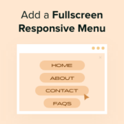 How to Add a Fullscreen Responsive Menu in WordPress