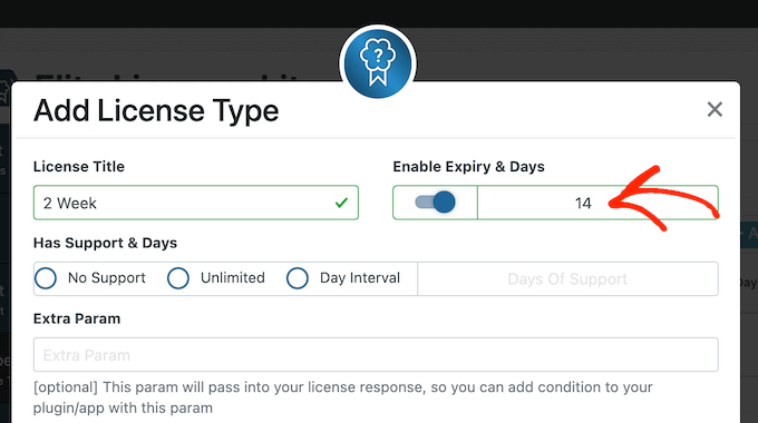 Adding an expiration date to your digital product license