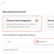 How to create a segmented email list