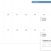 View calendar in action