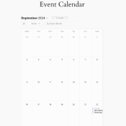 View member only events calendar