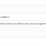 Creating content restriction rules for logged-in users