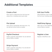 Ninja Forms' payment form templates