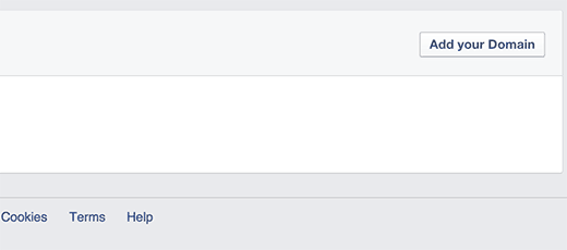 Adding your domain to Facebook Insights