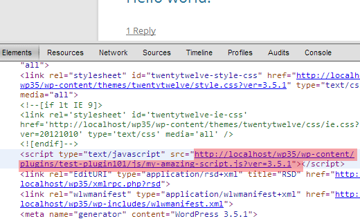 Finding source of a script in WordPress