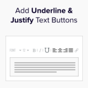 How to Add Underline and Justify Text Buttons in WordPress