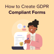 Create GDPR compliant forms in WordPress