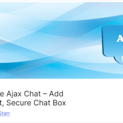 The Simple Ajax Chat WordPress plugin