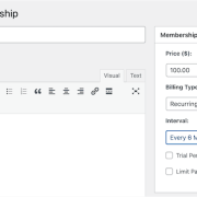 Recurring payment options in MemberPress
