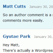 Highlight Author Comments in WordPress