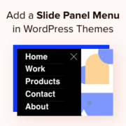 How to Add a Slide Panel Menu in WordPress Themes