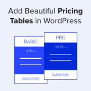 How to Add Beautiful Pricing Tables in WordPress (No Code)