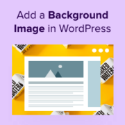 How to add a background image in WordPress