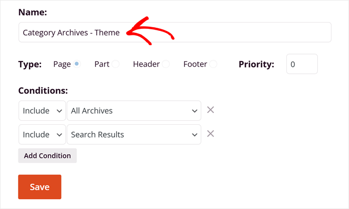 Renaming the custom archives template in SeedProd