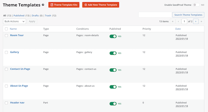 Customizing the blog, archive, and search pages using SeedProd