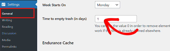 Use a plugin to empty trash in WordPress