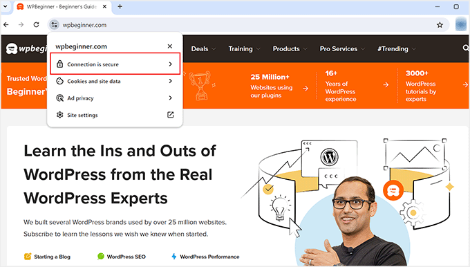 Website secure with SSL