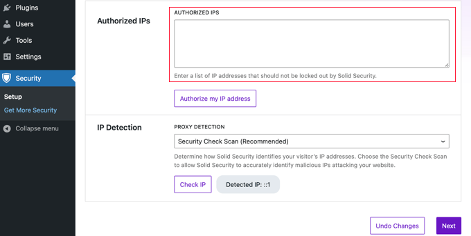 Whitelisting User's IP Addresses in Solid Central