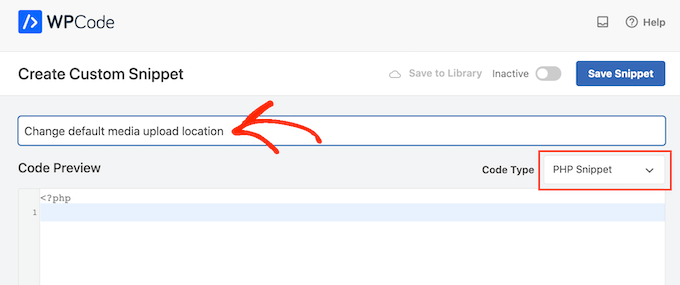 使用 WPCode 更改 WordPress 中的默认媒体上传位置
