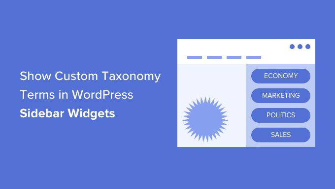 How to Display Custom Taxonomy Terms in WordPress Sidebar Widgets