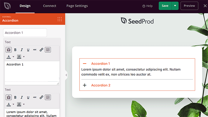 Add your first FAQ in SeedProd