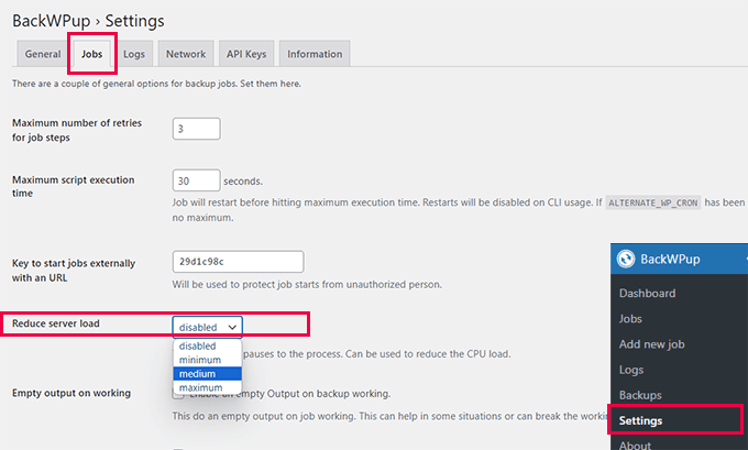 BackWPup troubleshooting