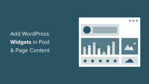 How to Add WordPress Widgets in Post and Page Content