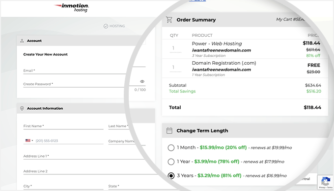 InMotion Hosting Power Plan