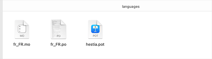 Translation files