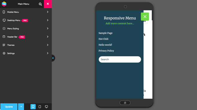 You Can Now Customize Your Responsive Menu