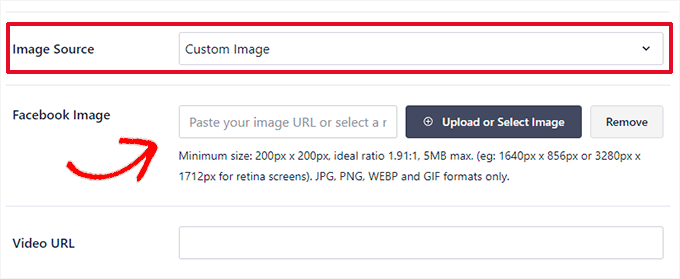 Upload custom image