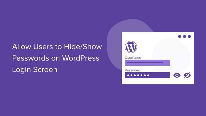 How to allow users to hide/show passwords on WordPress login screen